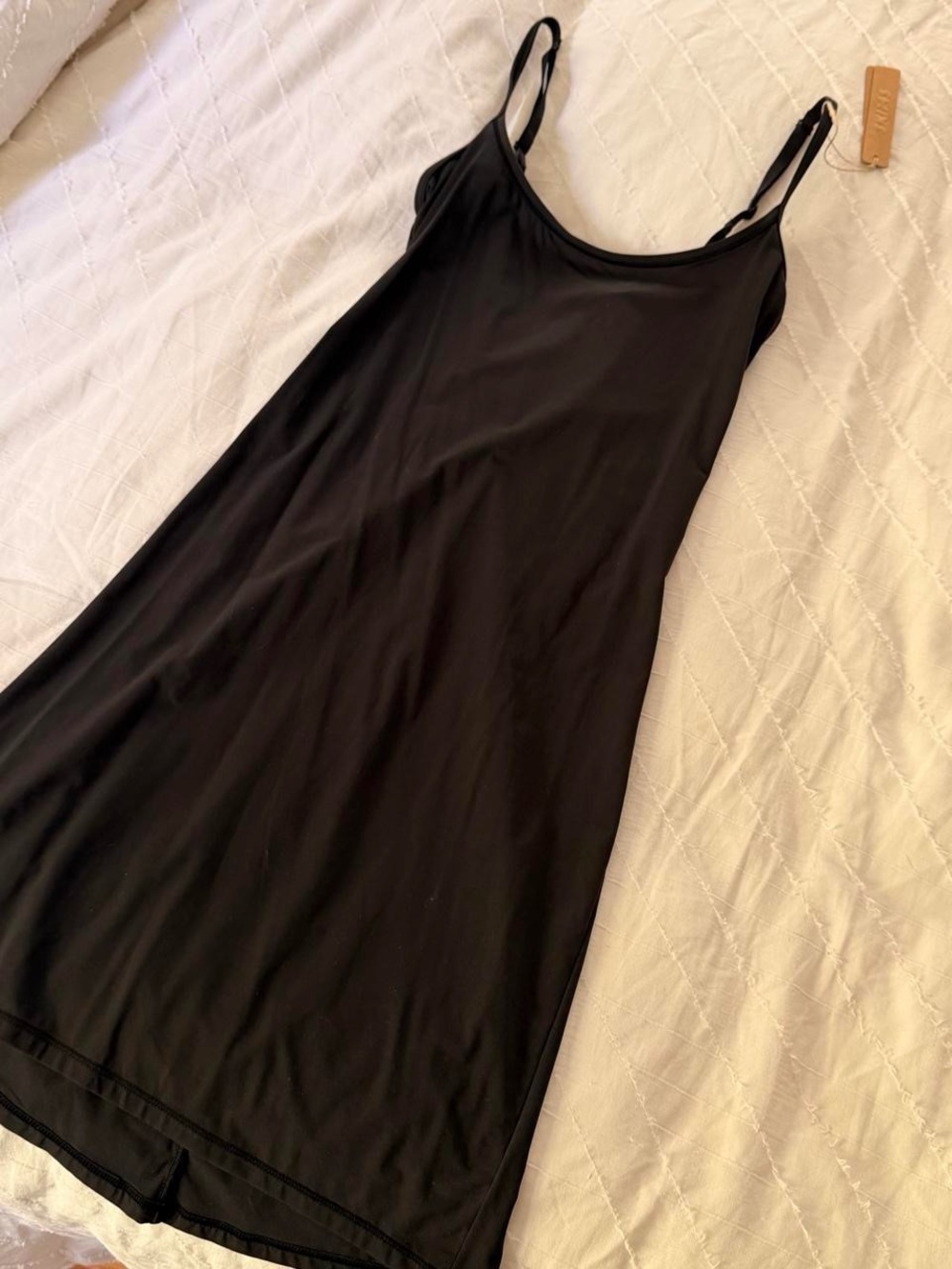 🖤 SKIMS • Fits Everybody Mini Slip Dress in Onyx - Picture 9 of 14